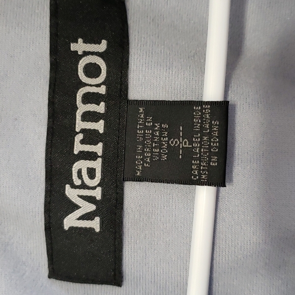 MARMOT Vibrant Blue Windbreaker Full Zip Sleeveless Vest Size SP - Picture 4 of 16